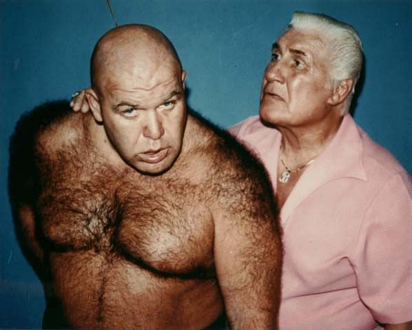 Classy Freddie Blassie managed a lot of the big stars in the 1970 and 1980s, including George 'the Animal' Steele.